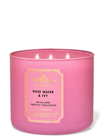 Свічка Rose Water & Ivy від Bath And Body Works