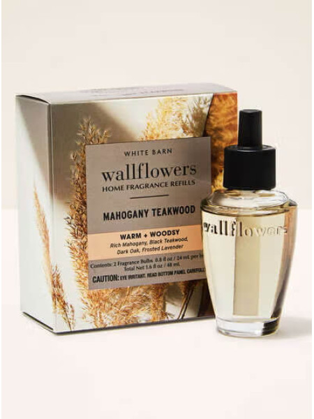 Змінний блок Mahogany Teakwood Wallflowers Fragrance Refill  2-Pack
