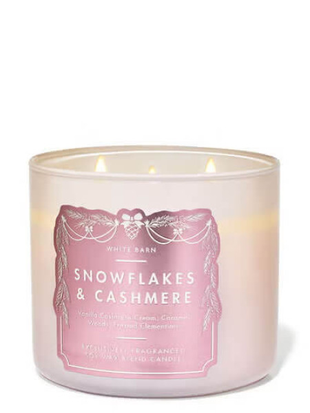 Ароматизована свічка Snowflakes & Cashmere Bath & Body Works