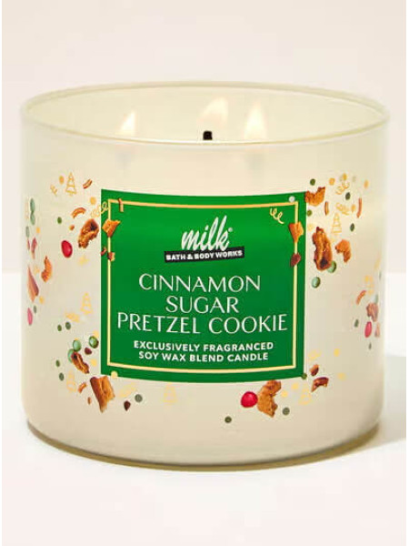 Ароматизована свічка Cinnamon Sugar Pretzel Cookie Bath & Body Works
