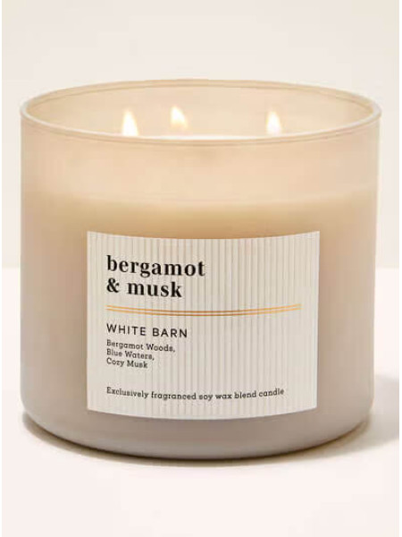 Ароматизована свічка Bergamot & Musk Bath & Body Works