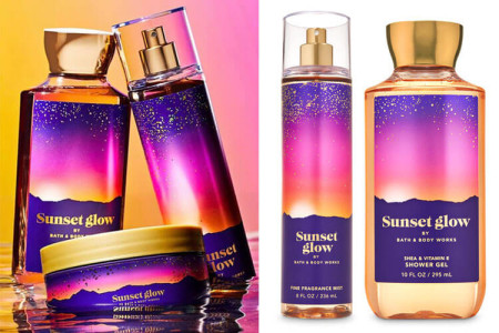 Серія засобів Sunset Glow від Bath & Body Works