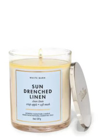 Ароматизована свічка Sun-Drenched Linen Bath & Body Works