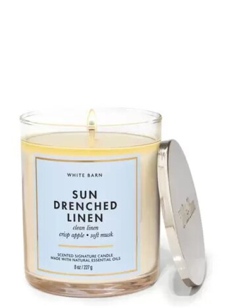 Ароматизована свічка Sun-Drenched Linen Bath & Body Works