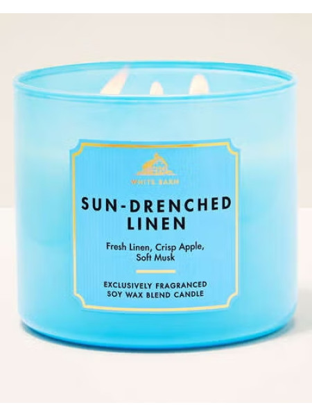Свічка Sun-Drenched Linen Від Bath And Body Works