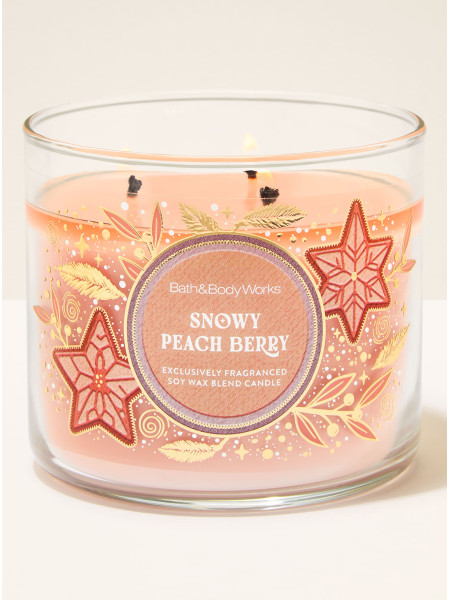 Свічка Snowy Peach Berry від Bath And Body Works
