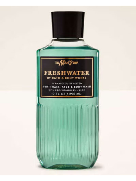 Шампунь для волосся і гель для душу 3в1 Bath and Body Works Hair & Body Freshwater
