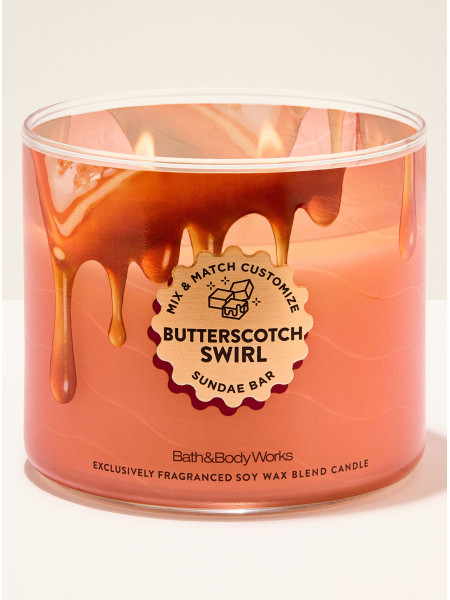 Ароматизована свічка Butterscotch Swirl Bath & Body Works