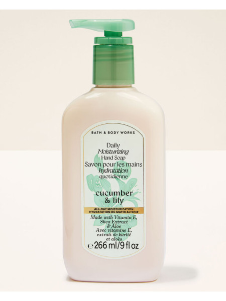 Зволожувальне мило для рук Cucumber & Lily Daily Moisturizing Hand Soap Bath and Body Works