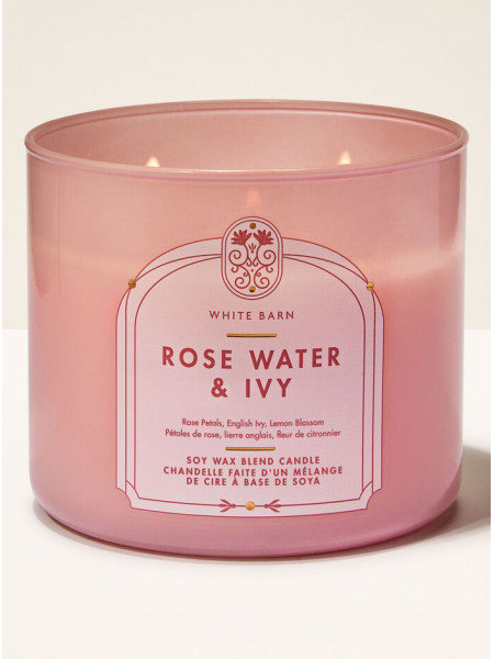 Свічка Rose Water & Ivy від Bath And Body Works
