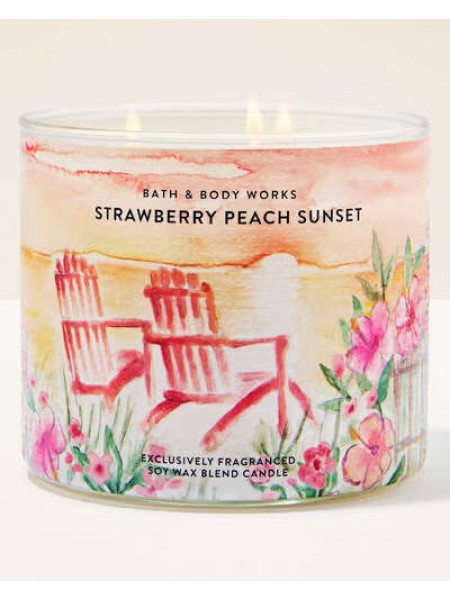 Свічка Strawberry Peach Sunset від Bath And Body Works