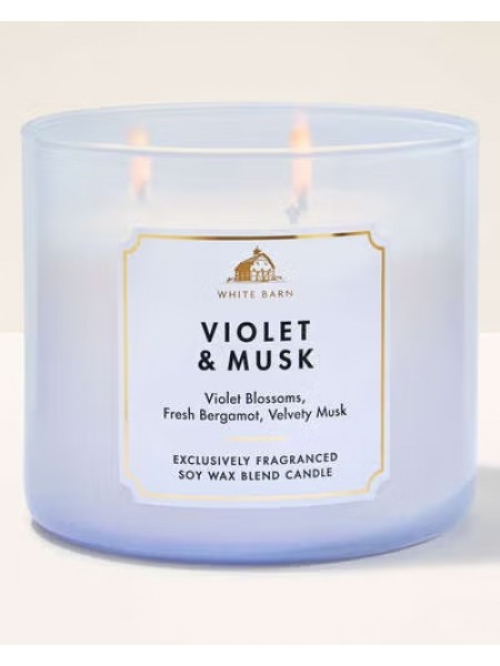Свічка Violet & Musk від Bath And Body Works