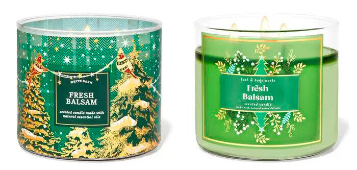Свічка Fresh Balsam Bath And Body Works